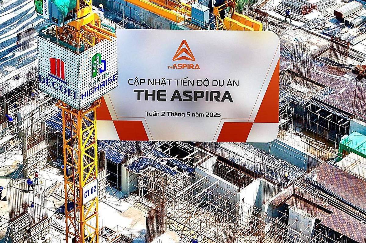 Công trường The Aspira tháng 5/2025
