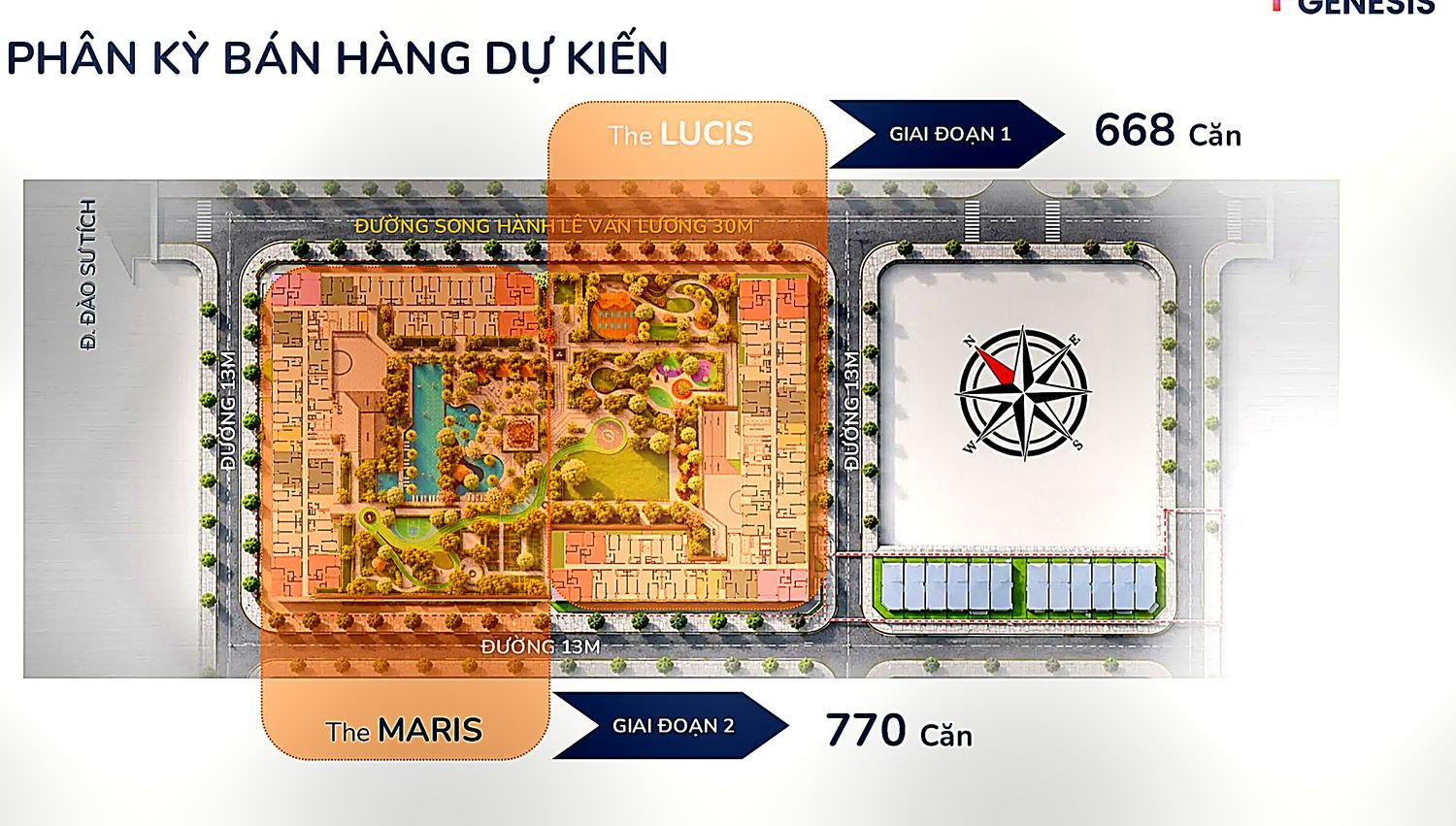 Sơ đồ phân khu The Maris và The Lucis